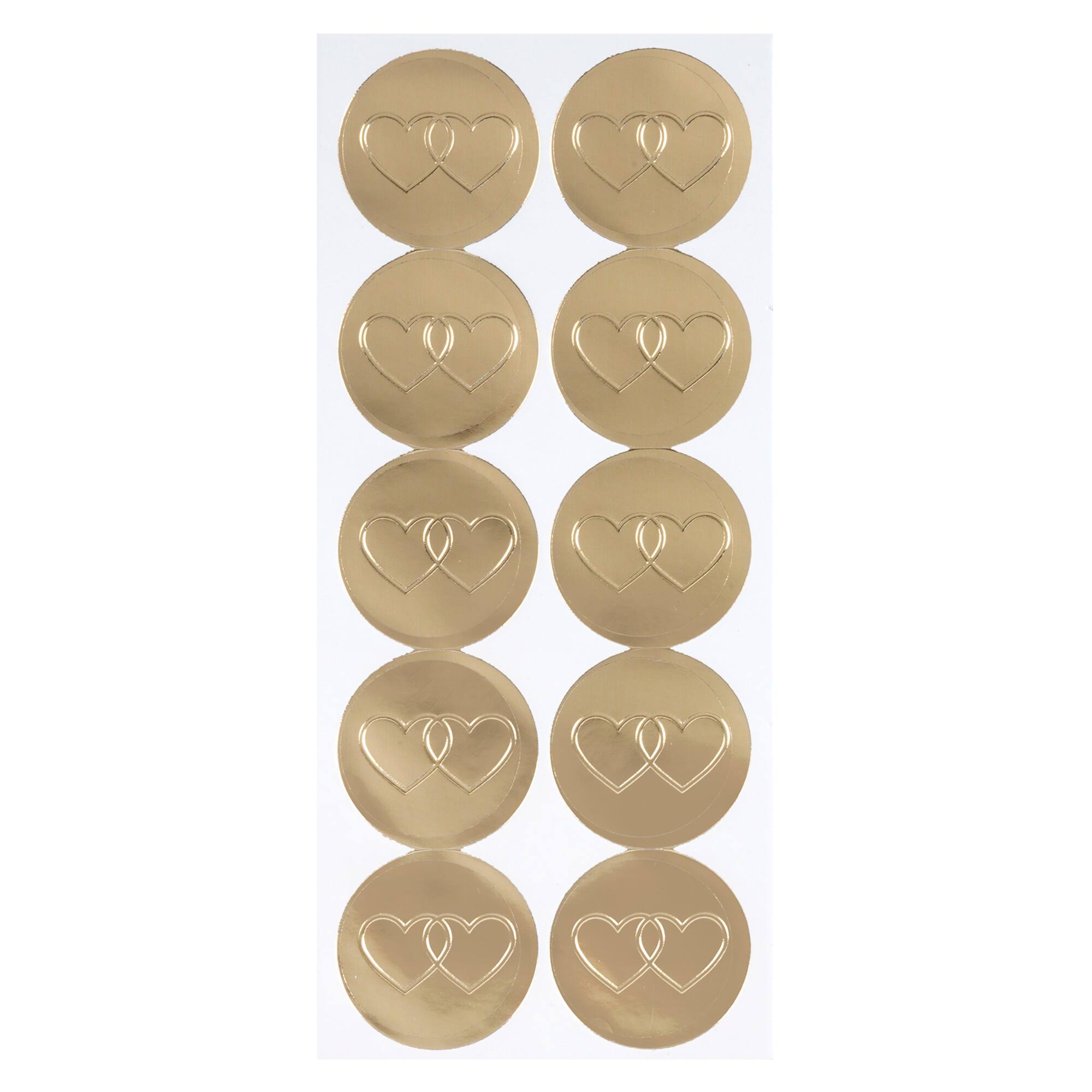 Gold Hearts Envelope Seals by Recollections™